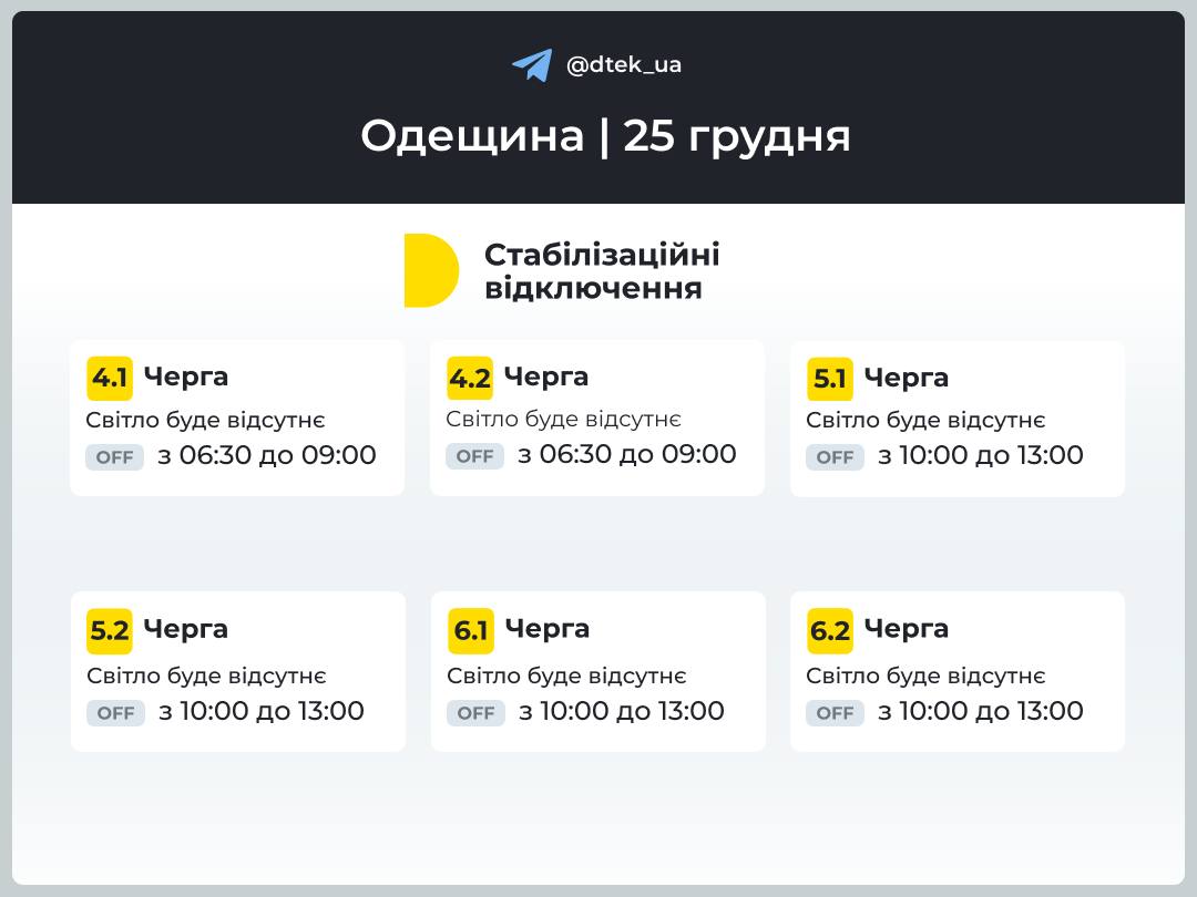 В Одесі ввели графіки відключень — коли буде світло - фото 3